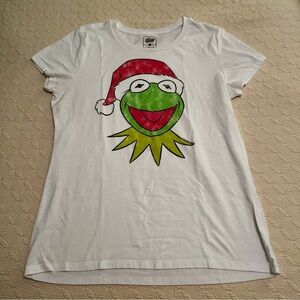 Old Navy Kermit the Frog Santa Claus Christmas Holiday T-Shirt (size Large)
